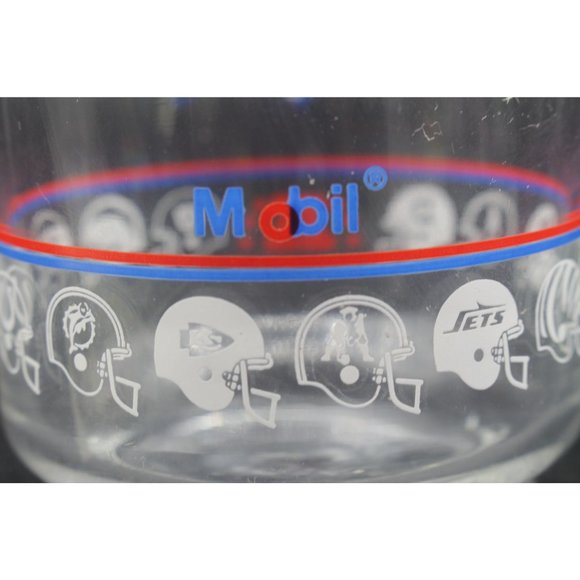 Set Of 2 Mobil Gas NFL Football Teams Drinking Glasses - Picture 10 of 10